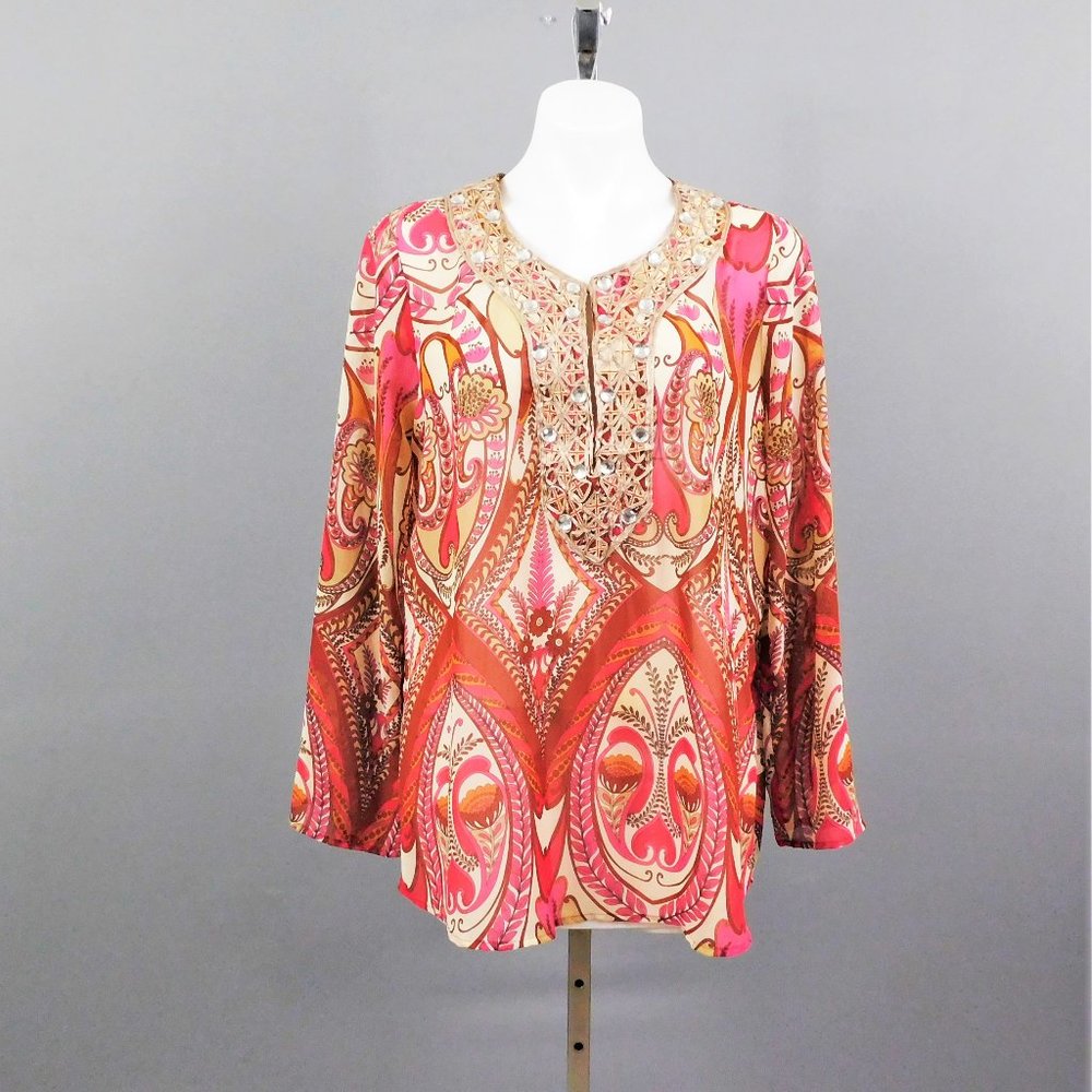 NY Collection Women Shirt Multicolor L‎